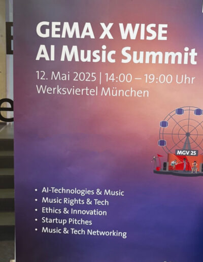 Gesang am Piano für die GEMA zur MGV 2025